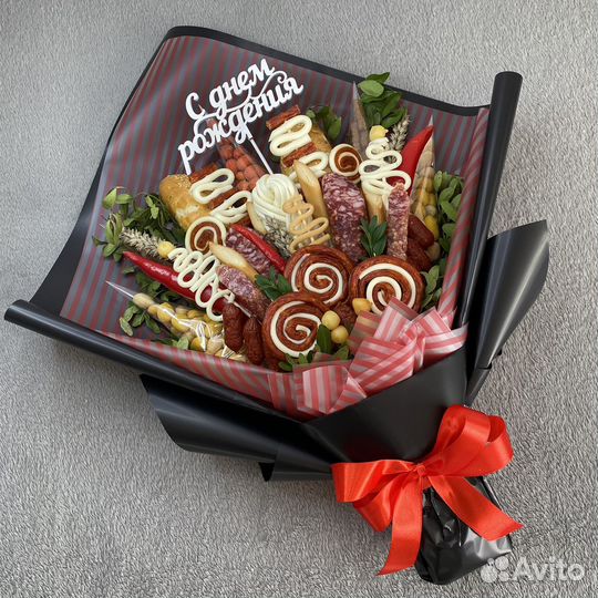 Мужские съедобные букеты