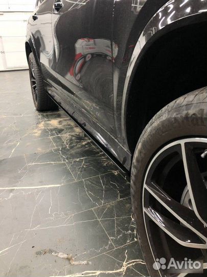 Выдвижные электро пороги Mercedes GLS X167 глс