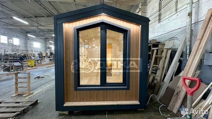 Баня мобильная с монтажом и утеплением