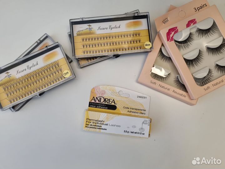 Клей для накладных ресниц пучков Andrea