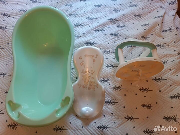 Детская ванночка для купания с горкой и седушкой