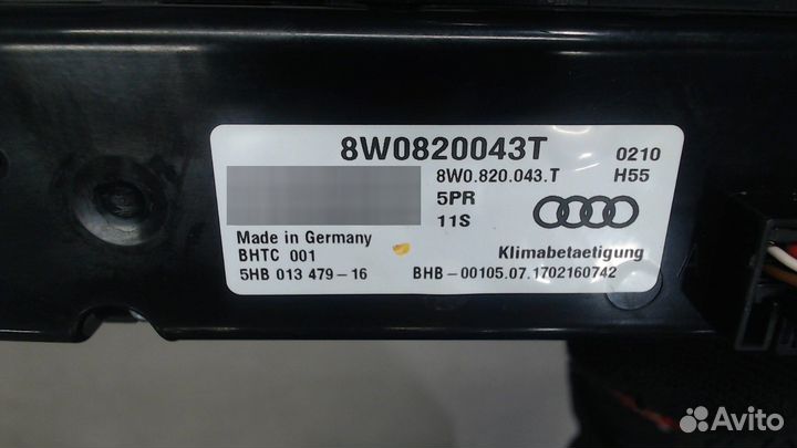 Переключатель отопителя Audi A5, 2018