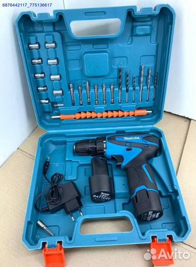 Шуруповерт makita 18v с набором (Арт.40460)