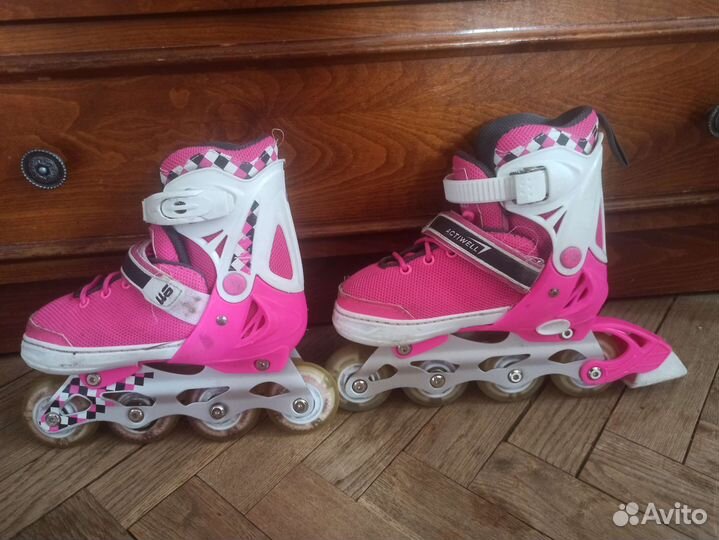 Роликовые коньки детские с защитой