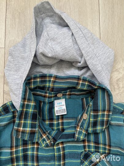 Детские вещи пакетом штаны, рубашка 80 86 92