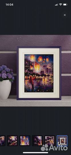 Картина вышитая крестом ручная работа