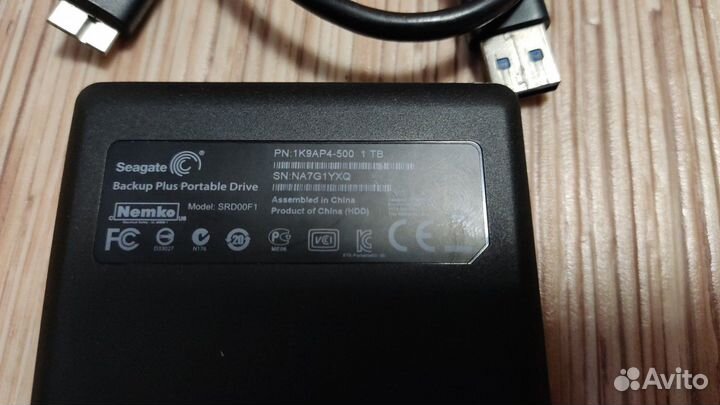 Внешний диск Seagate Backup Plus Portable Drive1Tb