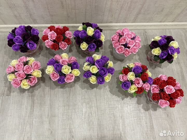 Все букеты из мыльных роз по 800