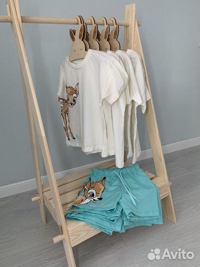 Костюм летний для девочки футболка + шорты