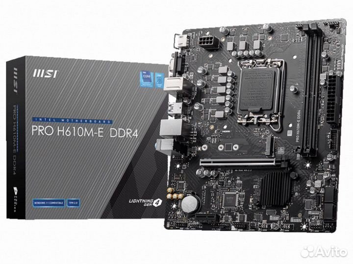 Материнская плата MSI PRO H610M-E DDR4