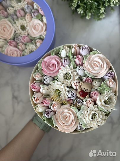 Букет зефирный, торт, капкейки, пирожные, подарок