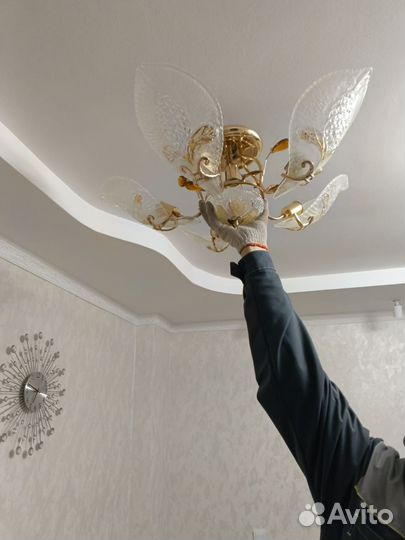 Люстра потолочная бу