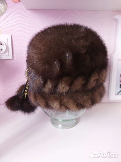 Шапка норковая женская