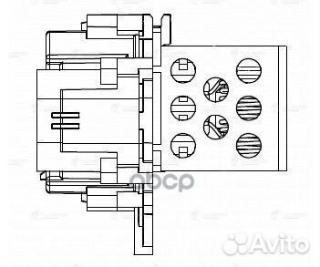 Резистор PSA 307 00/308 07/C4 04- разъемы