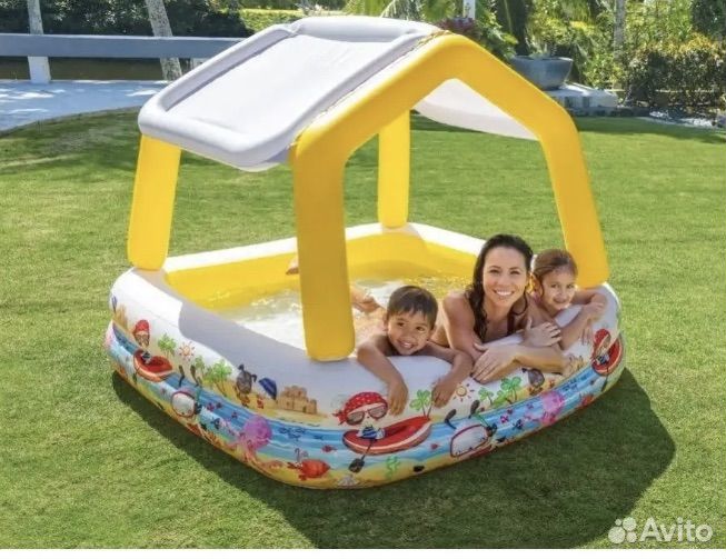 Бассейн детский Аквариум 157х157х122с Intex 57470