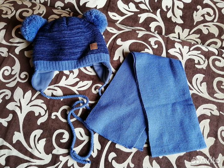 Зимняя шапка+ шарф