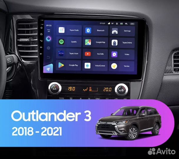 Магнитола Mitsubishi Outlander 3 18-20 сс3 4-64