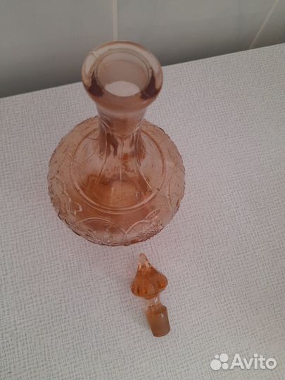 Графин цветное стекло СССР