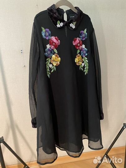 Черное платье мини