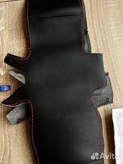 Кожаная оплетка на руль. 38. Киа Рио 3 рест