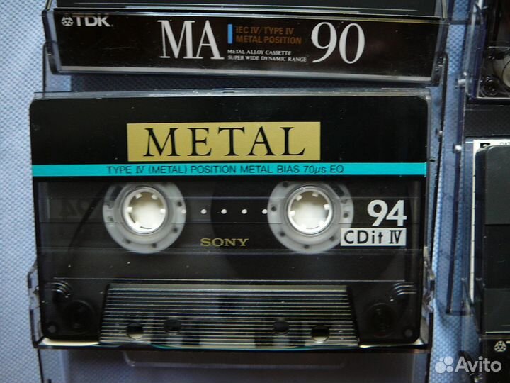 Аудиокассеты металл\хром (тип4\тип2)