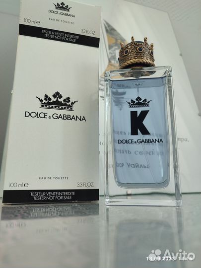 Туалетная вода оригинал тестер dolce & gabbana K