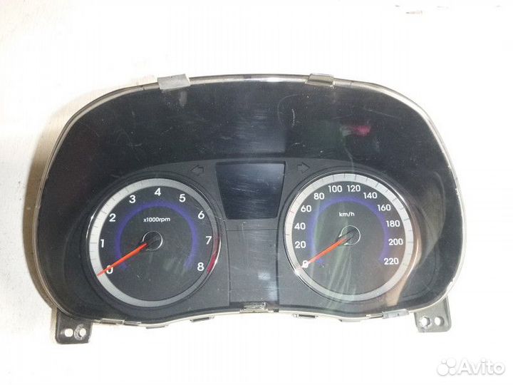 Панель приборов hyundai solaris solaris 2010