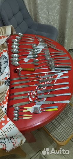 Вилки ложки ножи СССР