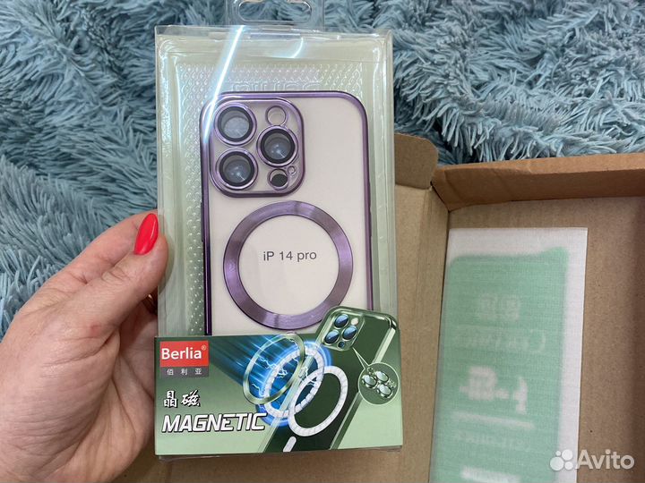 Чехол на iPhone 14 pro + защитное стекло