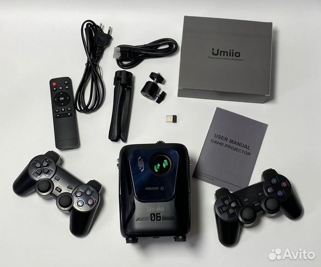 Проектор Umiio q4 pro с играми и джойстиками