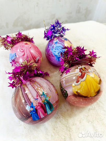 Ёлочные игрушки шары Disney Princess