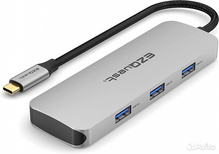 EZQuest USB-C (Type-C) 2Gen-hub + 3.0USB (7-Ports)