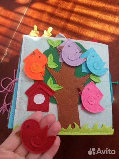 Развивающая книжка из фетра