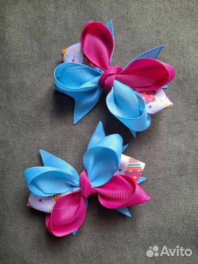 Бантики для волос ручной работы