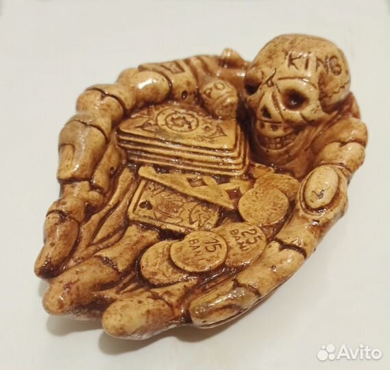 Пепельница, подставка для денег, украшений, череп