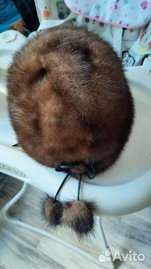 Шапка норковая женская