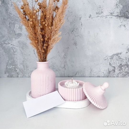 Подарочный гипсовый набор и свечи почти бесплатно