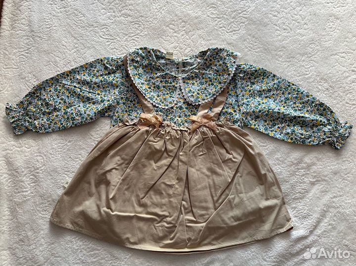 Костюм для девочки блузка и юбка