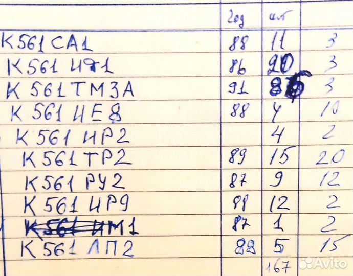 Микросхемы серии 565 и 561
