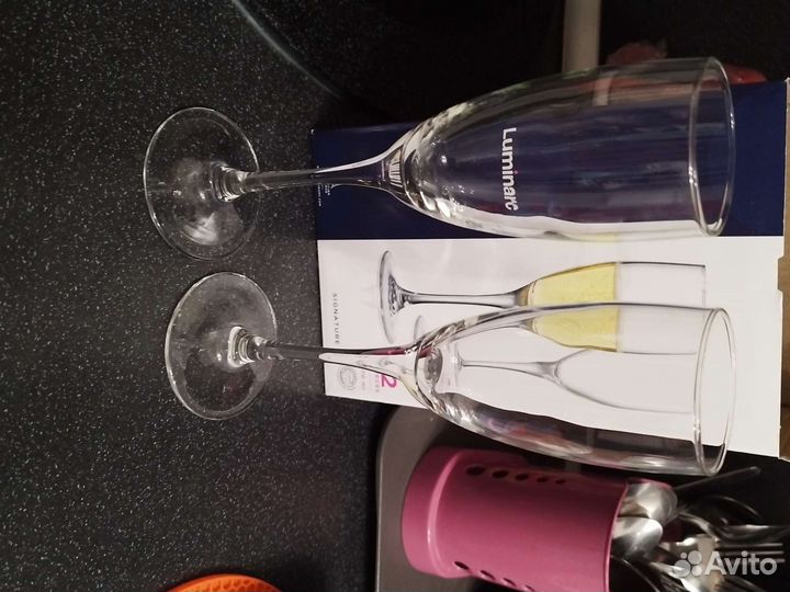 Бокалы для шампанского свадебные 2 щт