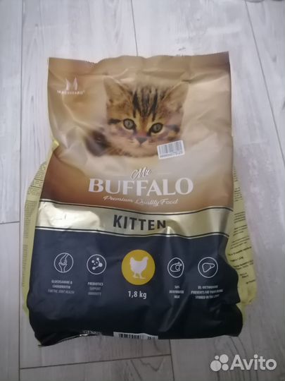 Сухой корм Mr.Buffalo kitten для котят с курицей