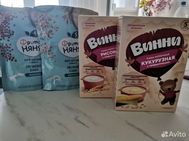 Детские каши молочные Фрутоняня и Винни