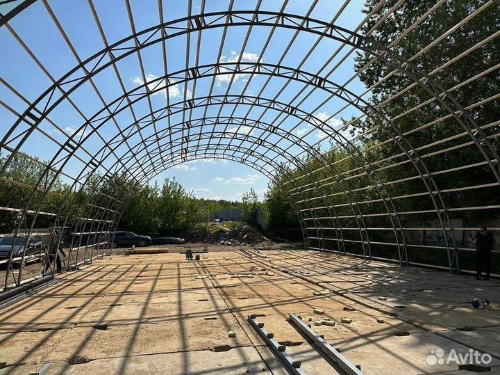 Арки арочного ангара 12м