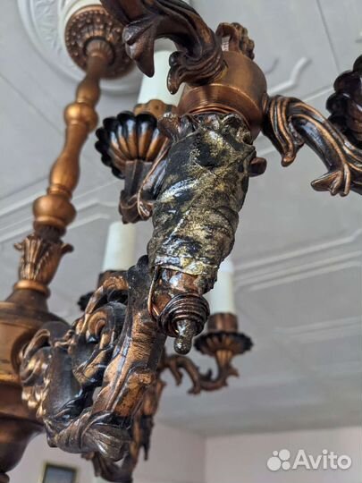 Люстра бронза СССР