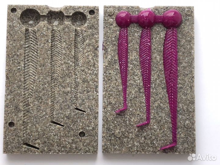 Форма для литья силиконовых приманок