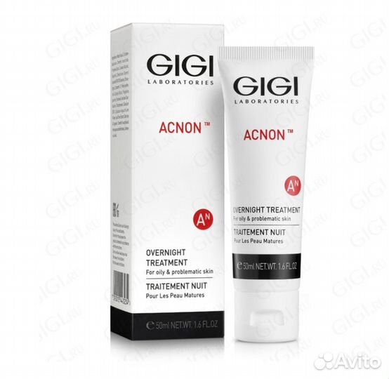 Крем gigi Acnon / Салфетка-пилинг трехкислотная