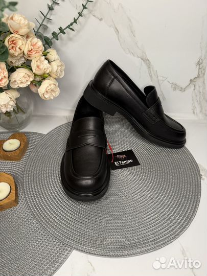 Лоферы женские кожаные Новые El Tempo 38