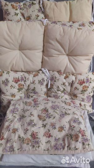 Бортики в детскую кроватку 12 подушек