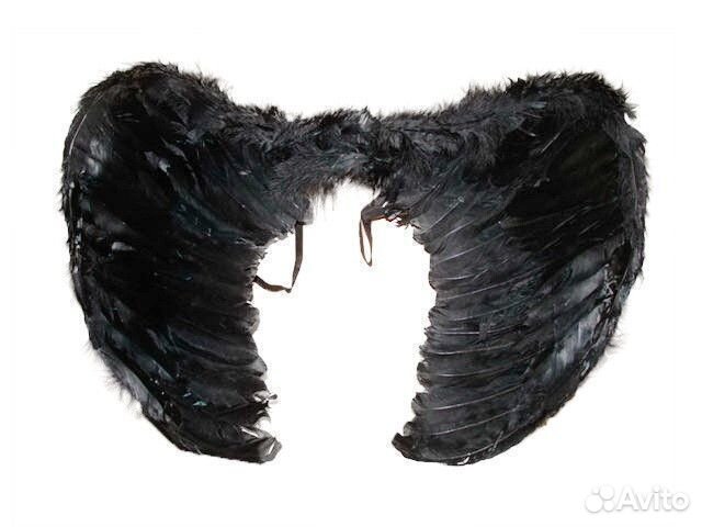 Крылья перьевые черные
