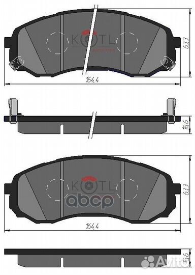 Колодки тормозные дисковые передние к-т haval H